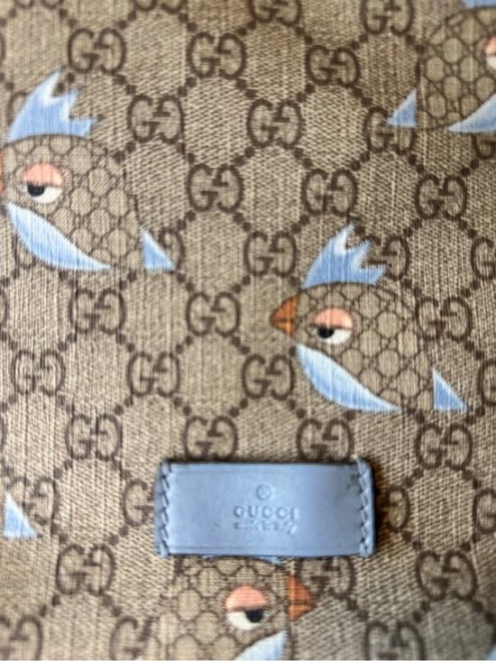 Gucci Handbags - Gucci Tian GG Supreme Small Messenger Bag Brown & Blue